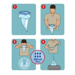 Sac vomitoire avec tampon absorbant