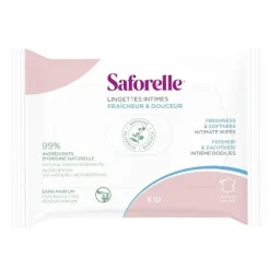 Saforelle lingettes intimes biodégradables