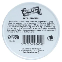 Saint Ange pastilles miel