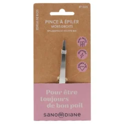Sanodiane pince à épiler nickelée mors droits