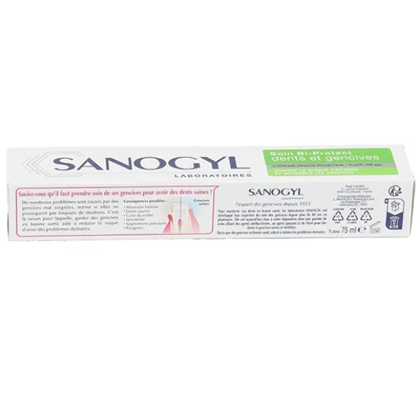 Sanogyl dentifrice Bi-Protect dents et gencives