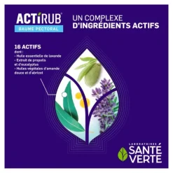 Santé Verte Actirub baume pectoral