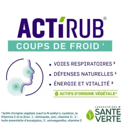 Santé Verte Actirub Coups de froid sachets