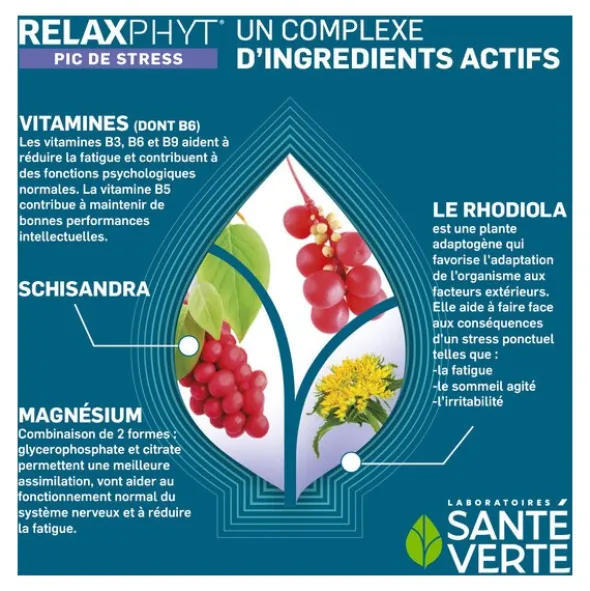 Santé Verte Relaxphyt pic de stress sticks