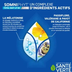 Santé Verte Somniphyt Total Nuit LP 8H 1,9 mg comprimés