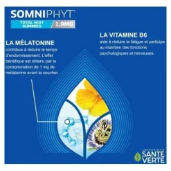 Santé Verte Somniphyt Total Nuit 1,9 mg gummies