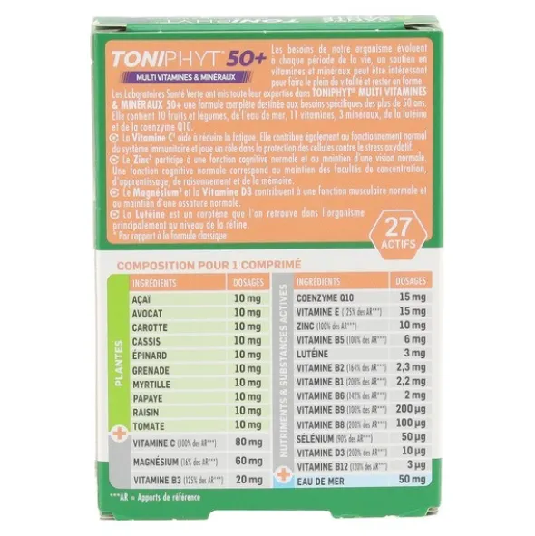 Santé Verte Toniphyt 50+ Multivitamines et minéraux comprimés