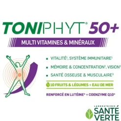 Santé Verte Toniphyt 50+ Multivitamines et minéraux comprimés