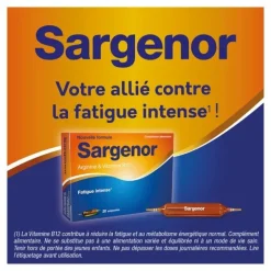 Sargenor Arginine et Vitamine B12 ampoules