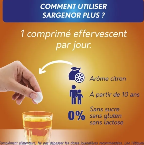 Sargenor Plus comprimés effervescents