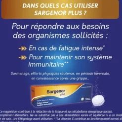 Sargenor Plus comprimés effervescents