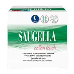 Saugella Cotton Touch Serviettes hygiéniques nuit