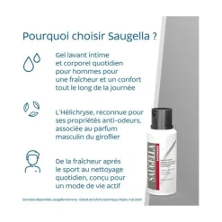 Saugella Homme Soin lavant intime et corps