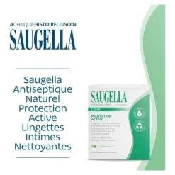 Saugella Lingettes intimes antiseptiques nettoyantes