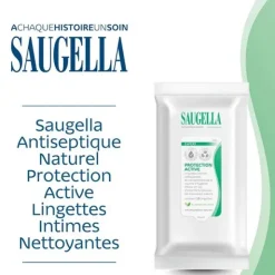 Saugella Lingettes intimes antiseptiques nettoyantes