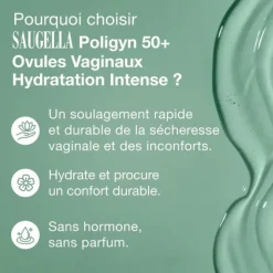 Saugella Poligyne 50+ Ovule vaginal hydratation intense