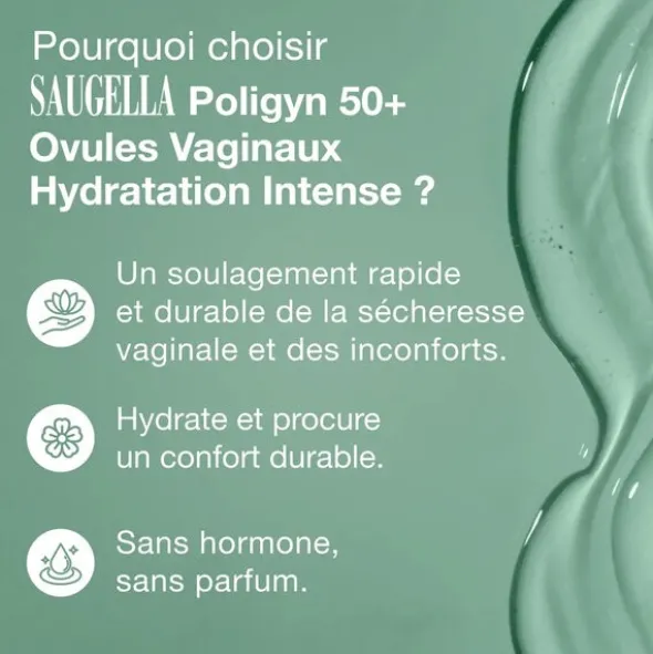 Saugella Poligyne 50+ Ovule vaginal hydratation intense