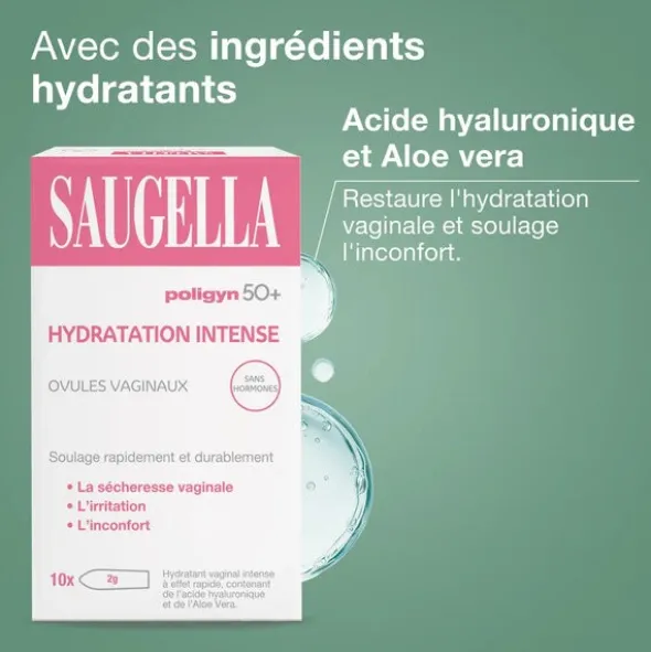 Saugella Poligyne 50+ Ovule vaginal hydratation intense