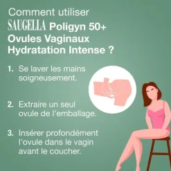 Saugella Poligyne 50+ Ovule vaginal hydratation intense