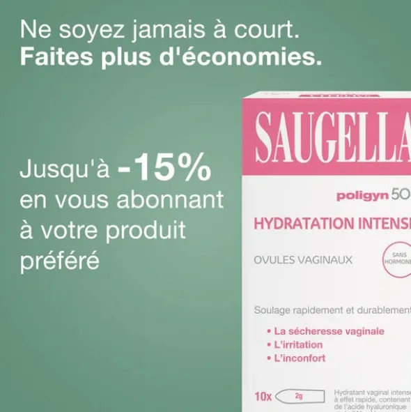 Saugella Poligyne 50+ Ovule vaginal hydratation intense