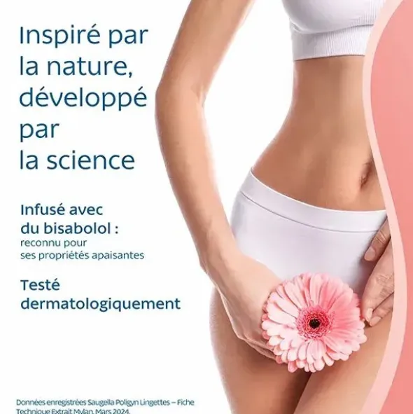 Saugella Poligyn lingettes intimes