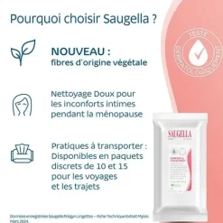 Saugella Poligyn lingettes intimes