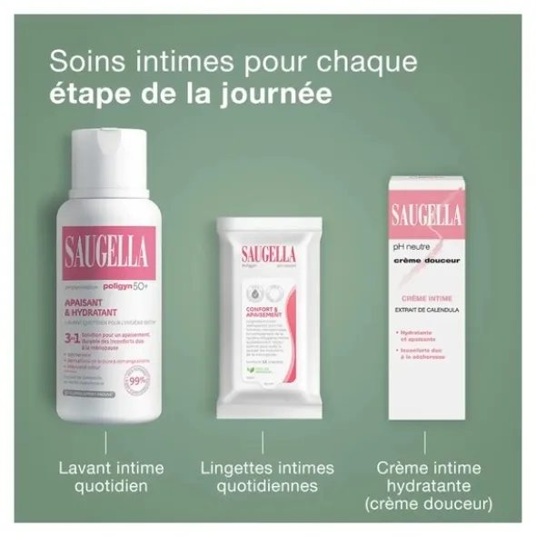 Saugella Poligyn 50+ Soin lavant intime Apaisant et Hydratant