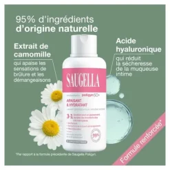 Saugella Poligyn 50+ Soin lavant intime Apaisant et Hydratant