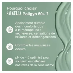 Saugella Poligyn 50+ Soin lavant intime Apaisant et Hydratant