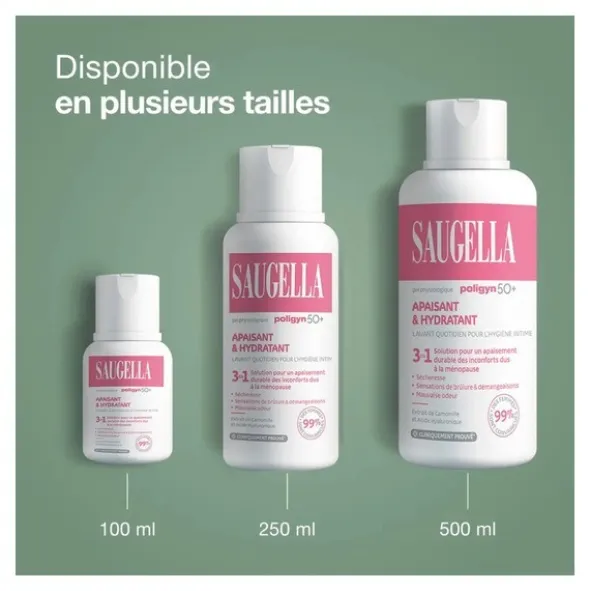 Saugella Poligyn 50+ Soin lavant intime Apaisant et Hydratant