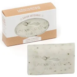 Savon artisanal feuilles de Menthe poivrée