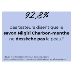 Savon artisanal Nilgiri Menthe Charbon