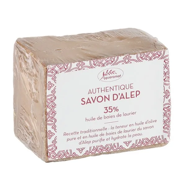 Savon d'Alep authentique 35 % laurier Aquaromat