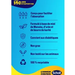 Scholl Masque Pieds nourrissant au miel de Manuka