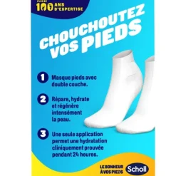 Scholl Masque Pieds nourrissant au miel de Manuka