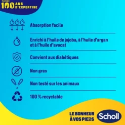 Scholl Masque pieds nutrition à l'huile d'argan
