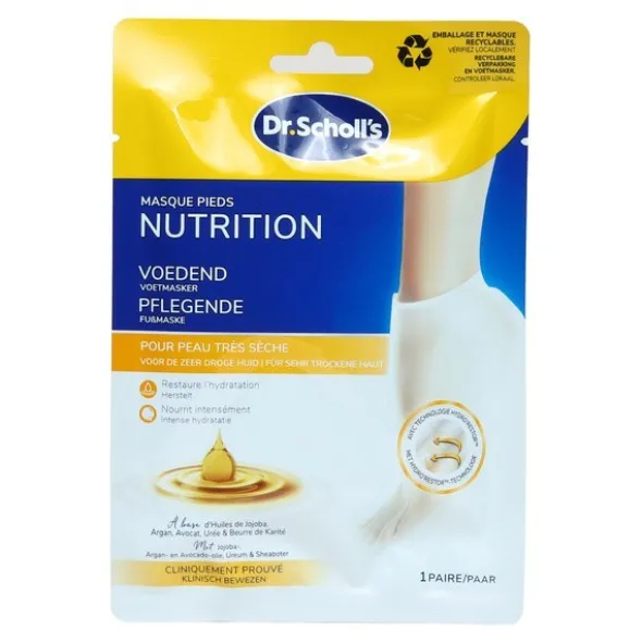 Scholl Masque pieds nutrition à l'huile d'argan