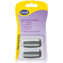 Scholl Recharge 2 en 1 exfoliante et lissante