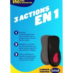 Scholl Semelle anti douleur Genou et talon 1 paire