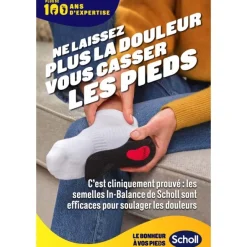 Scholl Semelle anti douleur Genou et talon 1 paire