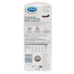 Scholl semelles Chaussures plates et étroites 1 paire