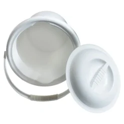 Seau hygiénique blanc avec couvercle