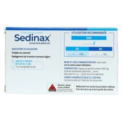 Sedinax troubles du sommeil comprimés
