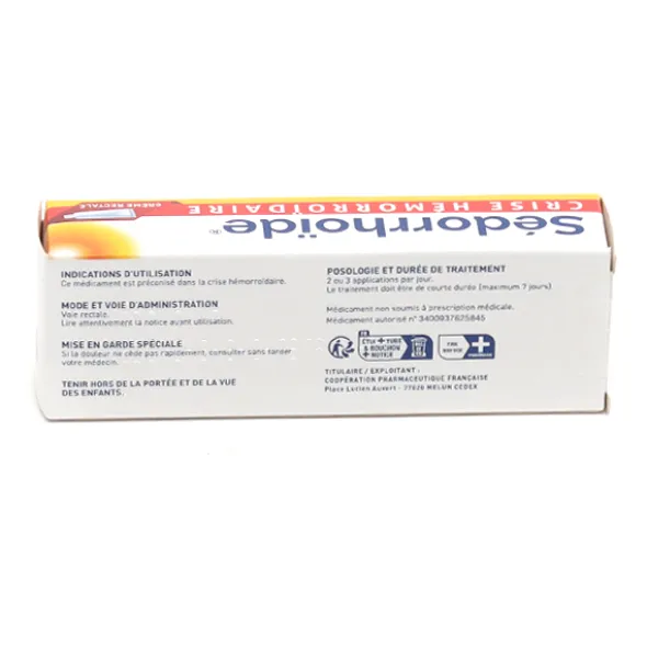 Sedorrhoïde creme hémorroide