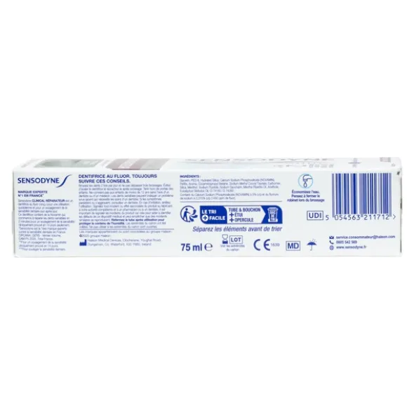 Sensodyne dentifrice Clinical Réparateur nettoyage intense