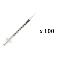 Seringue à insuline avec aiguille 29 G x 100