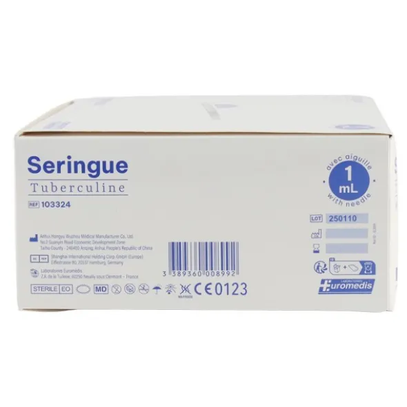 Seringue tuberculine 100 unités