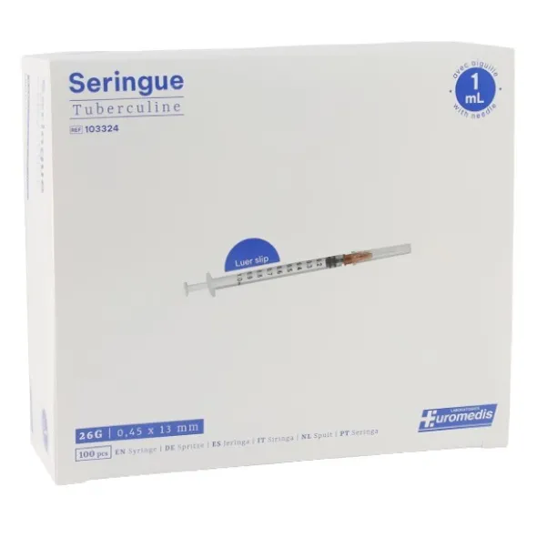 Seringue tuberculine 100 unités