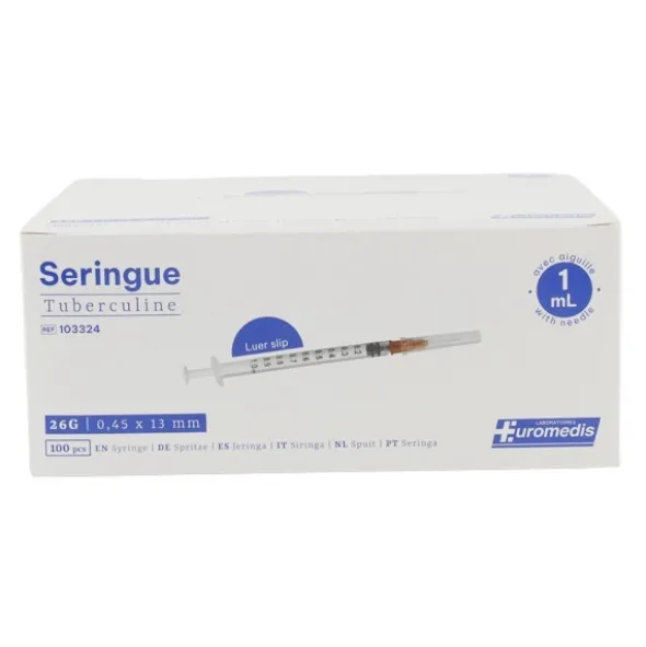 Seringue tuberculine 100 unités