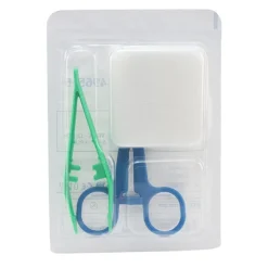 Set de pansement stérile 1 pince + 1 kocher + 5 compresses